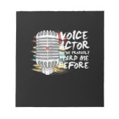 Bloc-note Acteur vocal avant (Devant)