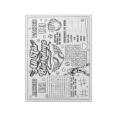 Bloc-note Activité de coloriage conjoint d'anniversaire de b (Tourné)
