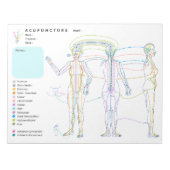 Bloc-note Acupuncture Bloc-notes, acupuncteur du cabinet (Devant)
