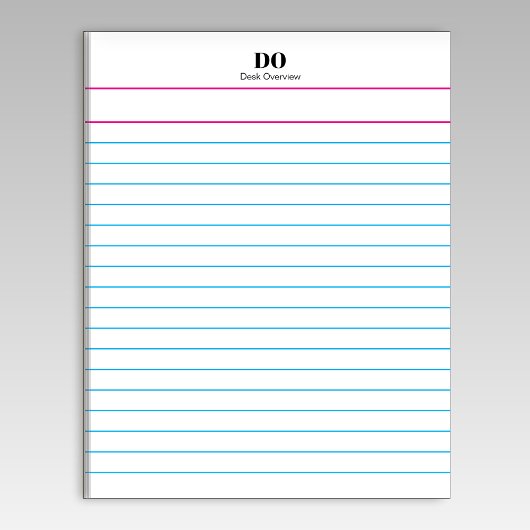 Bloc-note Add Your Name Monogram Extra Wide Ruled Notepad