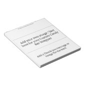 Bloc-note Add your own - Blank Candy Bar Wrapper Party Favor (Incliné)