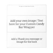 Bloc-note Add your own - Blank Candy Bar Wrapper Party Favor (Devant)