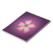 Bloc-note Adénium Fleur Rose Flore Dégradé Violet (Tourné)