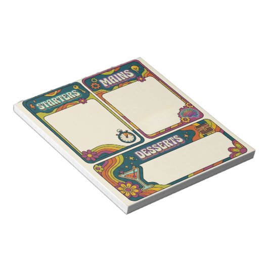 Bloc-note ADHD Dopamine Menu Checklist Retro Task Planner (Incliné)