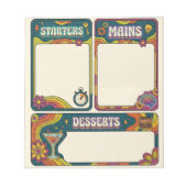 Bloc-note ADHD Dopamine Menu Checklist Retro Task Planner (Devant)