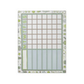 Bloc-note ADHD Dopamine Weekly Habit Tracker Planner (Tourné)