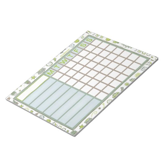 Bloc-note ADHD Dopamine Weekly Habit Tracker Planner (Incliné)