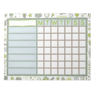 Bloc-note ADHD Dopamine Weekly Habit Tracker Planner