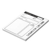 Bloc-note ADHD Kids Pad personnalisé pour le suivi des tâche (Tourné)