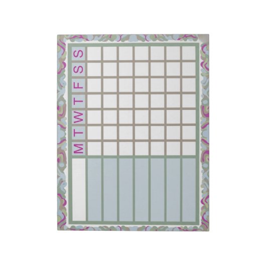 Bloc-note ADHD Productivity Planner Weekly Checklist (Tourné)