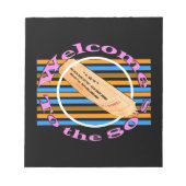 Bloc-note Admettre un ticket - dans les années 80 (Devant)