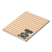 Bloc-note Adorable Chiot Doberman Jouer avec une balle (Tourné)