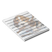 Bloc-note Adorable Chiot tenant un bâton moelleux (Incliné)