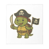 Bloc-note Adorable Pirate Turtle Classic T-Shirt (Devant)