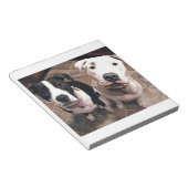 Bloc-note adorables chiots pitbull chiens (Incliné)