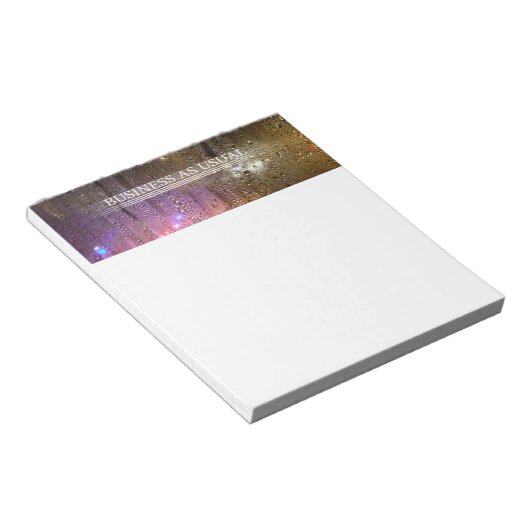 Bloc-note affaires comme d'habitude (Incliné)