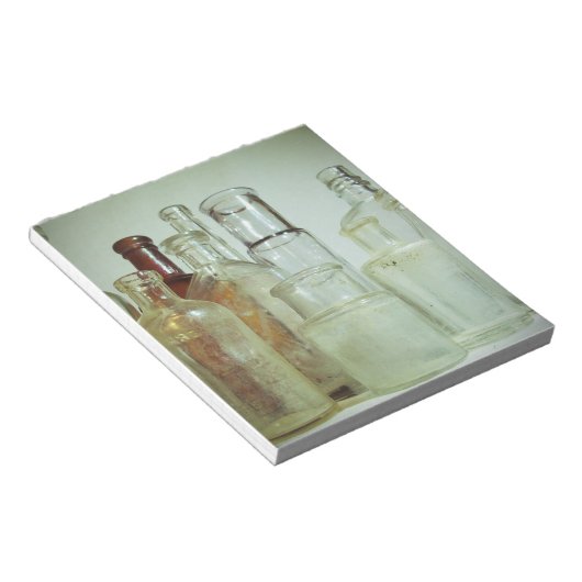 Bloc-note Affichage de la bouteille de médecine (Incliné)