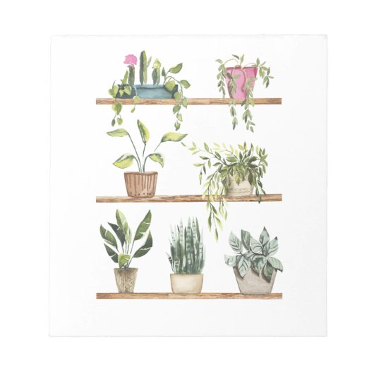 Bloc-note Affichage plante pointé (Devant)