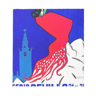 Bloc-note Affiche 1964 juste de l'Espagne Séville avril