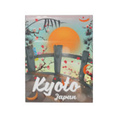 Bloc-note Affiche de voyage à Kyoto Japon (Tourné)