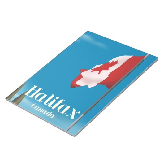 Bloc-note Affiche de voyage de Halifax Canada (Incliné)