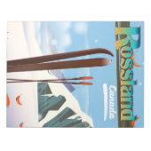 Bloc-note Affiche de voyage de Rossland Canada. (Devant)