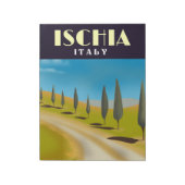 Bloc-note Affiche de voyage d'Ischia Italie (Tourné)