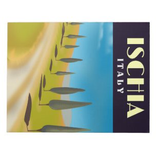Bloc-note Affiche de voyage d'Ischia Italie