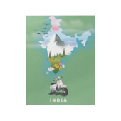 Bloc-note Affiche de voyage en Inde (Tourné)