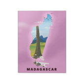 Bloc-note Affiche de voyage illustrée de Madagascar (Tourné)