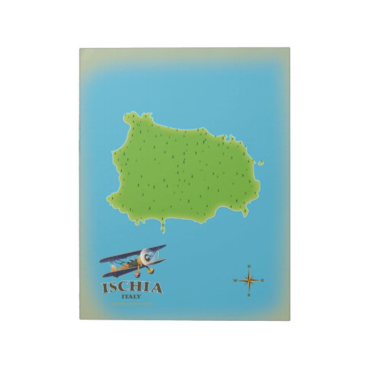 Bloc-note Affiche de voyage Ischia Italie (Tourné)