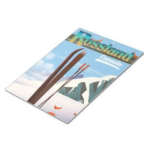 Bloc-note Affiche de voyage Rossland Canada.