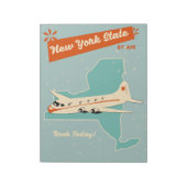 Bloc-note Affiche rétro de l'État de New York. (Tourné)