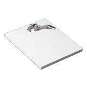 Bloc-note Afficher Chaussure Cheval Gris Note Pad (Incliné)