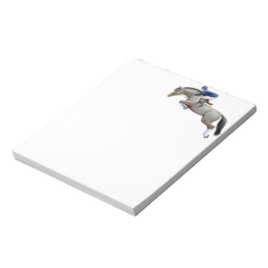 Bloc-note Afficher Chaussure Cheval Gris Note Pad (Tourné)