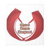 Bloc-note Afficher un peu de respect Imprimé (Devant)