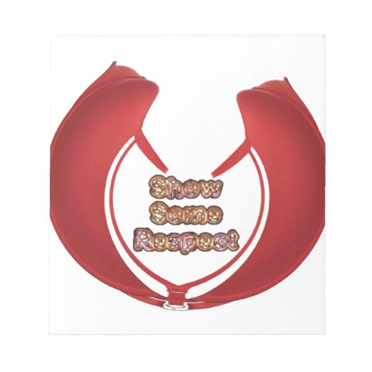 Bloc-note Afficher un peu de respect Imprimé (Devant)