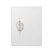 Bloc-note Affirmations sur les tampons d'agate (Tourné)