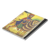 Bloc-note Afrique, Éthiopie. Œuvre d'art représentant le Lio (Tourné)