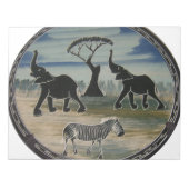 Bloc-note Afrique Kenya Belle Élégante Faune (Devant)