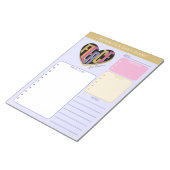 Bloc-note Afro Unicorn Fierce Heart Design (Incliné)