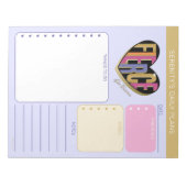 Bloc-note Afro Unicorn Fierce Heart Design (Devant)