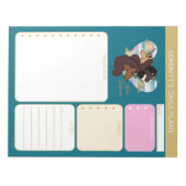 Bloc-note Afro Unicorn Trio Heart Design (Devant)