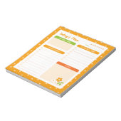Bloc-note Agenda quotidien à pois fleuris (Tourné)