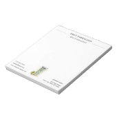 Bloc-note Agent immobilier à porte verte aquarelle (Tourné)