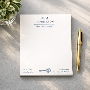 Bloc-note Agent immobilier Classic Key Navy