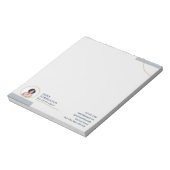 Bloc-note Agent immobilier Navy Fine Lines (Tourné)