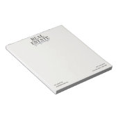 Bloc-note Agent immobilier neutre moderne Notepad (Incliné)