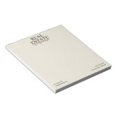 Bloc-note Agent immobilier terreux Notepad moderne (Incliné)