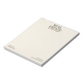 Bloc-note Agent immobilier terreux Notepad moderne (Tourné)